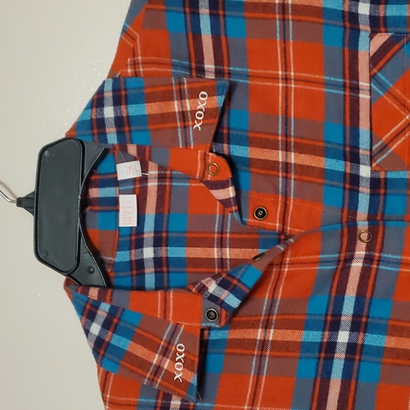 NWOT - Make & Model Long Sleeve Plaid Blouse - Picture 3 of 5